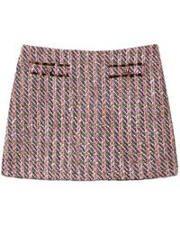 Twinset - Bouclé Lurex Mini Skirt - Lyst
