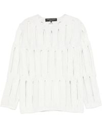 Comme des Garçons - Cut-Out Knit Sweater - Lyst
