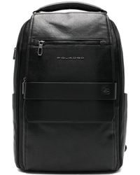 Piquadro - Logo-Lettering Backpack - Lyst