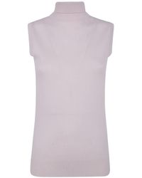 Sportmax - Sleeveless Roll-Neck Sweater - Lyst