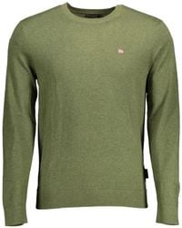Napapijri - Logo-Patch Crew-Neck Sweater - Lyst