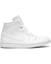 Nike - Air 1 Mid "Triple Patent Leather" Sneakers - Lyst