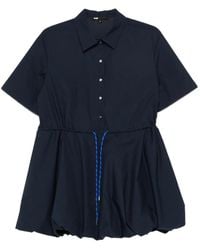 Maje - Robe Courte À Lien De Resserrage - Lyst