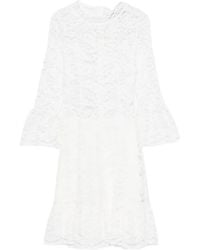 Pink - レース ドレス - Lyst