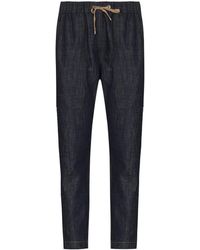 Brunello Cucinelli Jeans Met Trekkoord - Blauw