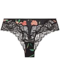Aubade - Sweet Folk Floral-Print Lace Briefs - Lyst