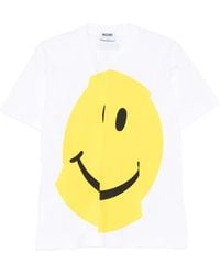 Moschino - Graphic Print Short Sleeve Top - Lyst