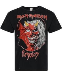 MadeWorn - Iron Maiden-Print Cotton T-Shirt - Lyst