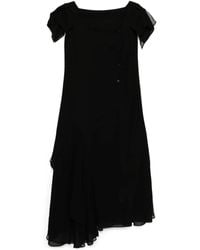 Yohji Yamamoto - Draped Square-Neck Dress - Lyst