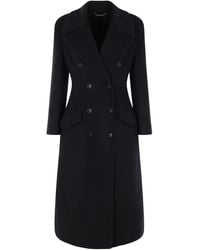 Ermanno Scervino - Manteau En Laine À Boutonnière Croisée - Lyst