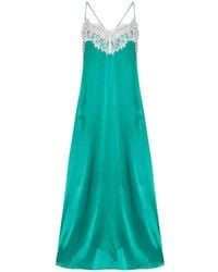 IRO - Lace-Trimmed Silk Dress - Lyst