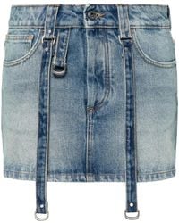 Off-White c/o Virgil Abloh - Off- Denim Cargo Mini Skirt - Lyst