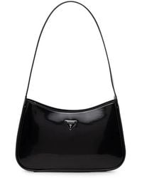 Guess - Arnela Patent-Finish Logo-Plaque Shoulder Bag - Lyst