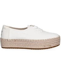 TOMS - Valencia Platform Braided-Sole Sneakers - Lyst