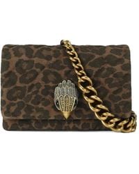 Kurt Geiger - Borsa A Tracolla Kensington Mini Leopardata - Lyst