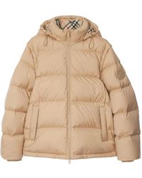 Burberry - Donsjack Met Afneembare Mouwen - Lyst