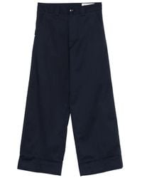 White Sand - Cuffed Ample Trousers - Lyst