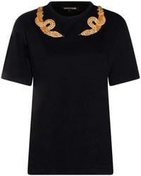 Roberto Cavalli - T-Shirt À Ornements - Lyst