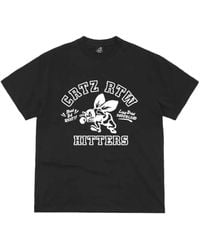 corteiz - The Hitters Graphic-Print Cotton T-Shirt - Lyst