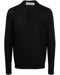 Golden Goose - Long-Sleeve Knitted Polo Shirt - Lyst
