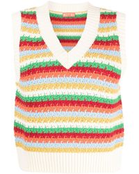 Kitri - Winona Striped Crochet Vest - Lyst