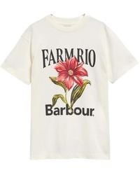 Barbour - Farm Rio Wild Flower Oversized Graphic T-Shirt - Lyst