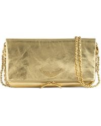 Zadig & Voltaire - Metallic-Effect Chain Shoulder Bag - Lyst