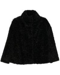 Herno - Faux-Fur High-Neck Coat - Lyst