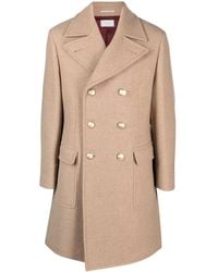 Brunello Cucinelli - Double-Breasted Wool-Blend Coat - Lyst