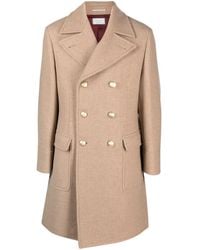 Brunello Cucinelli - Double-Breasted Wool-Blend Coat - Lyst