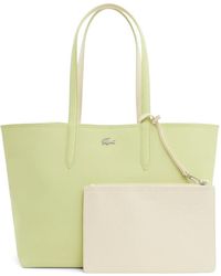 Lacoste - Anna Reversible Logo Plaque Tote Bag - Lyst