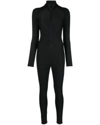 Tessitura Body Couture - 3D Move Textured Long-Sleeved Fitted Jumpsuit - Lyst