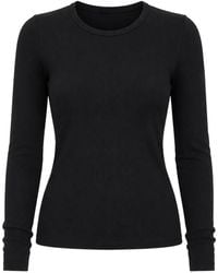 Patrick Assaraf - Ribbed Long-Sleeve T-Shirt - Lyst