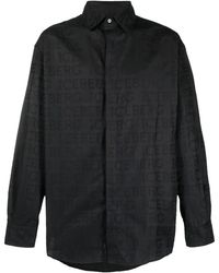 Iceberg - Logo-Print Long-Sleeved Shirt - Lyst