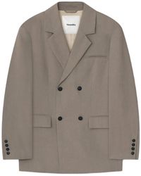 Nanushka - Boxy Double-Breasted Blazer - Lyst
