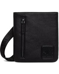 ARMANI EXCHANGE - Logo-Patch Zip-Pocket Messenger Bag - Lyst