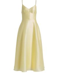 Alberta Ferretti - Triple Organza Midi Round Dress - Lyst