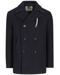 Camplin - Double-Breasted Notch-Lapel Peacoat - Lyst