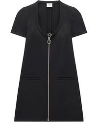 Courreges - Holistic Buckle-Detail Twill Dress - Lyst