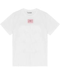 Ganni - Graphic-Print T-Shirt - Lyst