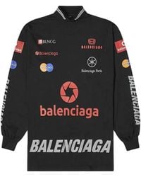 Balenciaga - Top League Long-Sleeve T-Shirt - Lyst