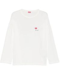 KENZO - Tulip Printed T-Shirt - Lyst