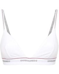 DSquared² - Logo Triangle-Cup Bra - Lyst