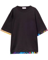 Emilio Pucci - Abstract-Print Trim T-Shirt - Lyst