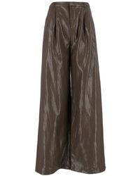 ELEH - Pleated Wide-Leg Trousers - Lyst