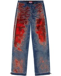 DIESEL - D-martial Distressed-effect Cotton Jeans - Lyst