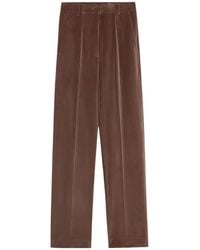 Pence - Velvet Wide-Leg Trousers - Lyst
