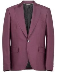 John Richmond - Topstitched Peak-Lapel Blazer - Lyst