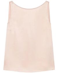 Maliparmi - Viscose Mouwloze Top - Lyst