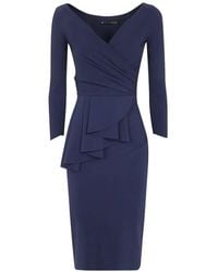 La Petite Robe Di Chiara Boni - Ariane Surplice-Neck Ruffled Midi Dress - Lyst